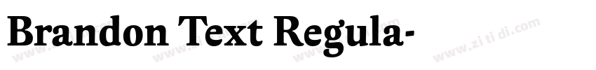 Brandon Text Regula字体转换 Brandon Text Regula字体转换
